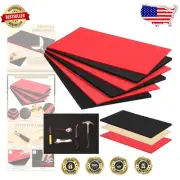 EVA Foam Non-Slip Toolbox Liner with Red Bottom - 3 Adjustable Inserts