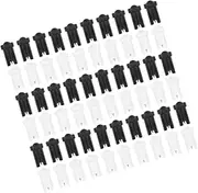 Healeved 60pcs Lash Glue Bottle Needle Tools Anti-blocking Tips Pp Stainless Steel for Salons Diy Lash Extensions