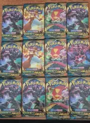 Pokémon TCG: Sword & Shield Darkness Ablaze Booster Packs x 12