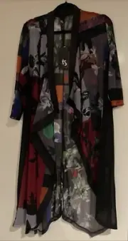 TS TAKING SHAPE Burst Into Bloom Open Cardigan/Duster Size XS (fits 14-16) *NWTS