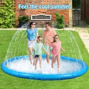 68" Splash Play Mat Outdoor Water Toys Inflatable Baby Toddler Sprinkler Pool