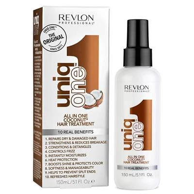 REVLON UniqOne Hair Treatment | All-In-One Multi-Benefit Leave-In Spray, NEW