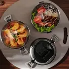 US (Black Three Layers)Stackable Lunch Box Three Layers Stainless Steel Leakage