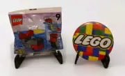 1998 LEGO #1298 Advent Calendar ~ Bag 9 Sealed w/3" Button ~ Parts & Pcs ~ NEW