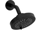 Riobel 366BK-WS Bathroom 2-Function 6 Inch Showerhead with Arm BLACK New