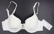 NWT Chantelle C15B60 "Solace" Padded T-Shirt Full Figure Lace Bra, Ivory, 30DD