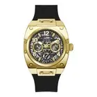 Mens Wristwatch GUESS PRODIGY GW0569G2 Multifunction Silicone Black Golden