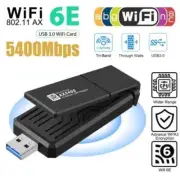 WiFi 6E Tri-band AX5400 USB 3.0 WiFi Adapter 2.4G/ 5G / 6G Wireless Network Card