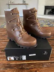 NIB SOREL Women's Joan of Arctic Wedge III Lace Bootie in Hazelnut Size 9.5
