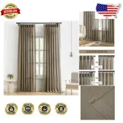 Elegant Pinch Pleated Light Filtering Curtains 40"x108" - Eco-Friendly Fabric