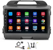 [XTevu] 9in Car Navigator Touchscreen, Compatible with Kia Sportage EX Luxury Sport Utility 2016, Android 10.0 Car Stereo, Bluetooth 4.0 Touch Screen, Car Navigation System (2+32g)