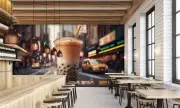 3D Pearl Tea G108 Bubble Tea Milk Tea Shop Wallpaper Wall Murals Self-adhesive