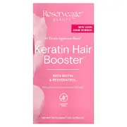 Reserveage Beauty, Keratin Hair Booster with Biotin & Resveratrol, 120 Capsules