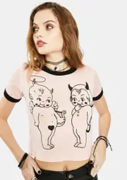 [Vera's Eyecandy] Angel Devil Cupid's Ringer Tee