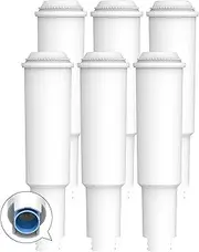 6 Pack AQUACREST CLARIS White Replacement for JURA CLARIS White (NOT Jura Claris Pro) Coffee Water Filter, NOT for Flavia Coffee Machines