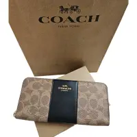 在飛比找momo購物網優惠-【COACH】COACH Signature 經典塗層帆布牛