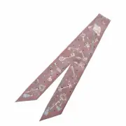 Unused HERMES 063871S Women s Scarf Marron Glace 100 Silk 075