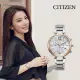 【CITIZEN 星辰】XC 光動能三眼計時女錶 母親節禮物 送行動電源(FB1454-52A)