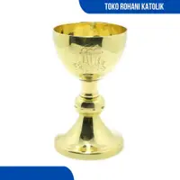 在飛比找蝦皮購物優惠-Peralatan 天主教聖餐杯黃銅杯天主教大眾設備