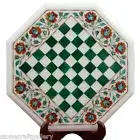 15" Marble Chess Coffee Table Top Pietra dura Stone Floral Art Decor