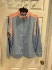 NWT Head Golf Women's Pink Blue Full Zip Jacket Sz XL