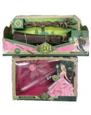 New Wicked Elphaba's Broom Glindas Wand Wizard Of Oz Noble Collection Free Ship