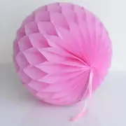 Raspberry Pink Paper Honeycomb Ball