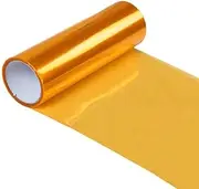 DIYAH 12 X 48 Inches Self Adhesive Headlight, Tail Lights, Fog Lights Tint Vinyl Film (Orange)
