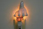 WHITE FOX CONCH SEA SHELL NIGHTLIGHT BATHROOM KITCHEN #7199