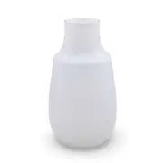 bulk 4 White Glass Belly Vase Sara 32cm