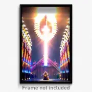 Pixel Art Poster - Magnificent Ark (8 Bit Psychedelic Trippy Video Game Print)