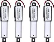 OKJHFD Linear Actuator,30mm DC 12V Mini Waterproof Noise Cancelling Short Circuit Protection Waterproof Mini Electric Linear Actuator for DIY Robot Cabinet Drawer Shutter(Stroke 30mm-30mm/s-20N)