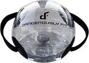 Dangerously Fit Aqua Ball - Water Weight Medicine Ball for Kettlebell & Barbell Exercises - Strength Training Workout to Improve Core Stability & Balance + Fitness