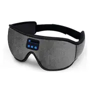 Catzon Sleep Headphones Bluetooth 5.0 3D Eye Mask Hands Free for Travel-Grey