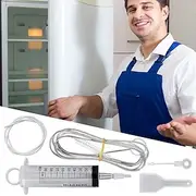 5pcs Durable Refrigerator Cleaning Kit Reusable Fridge Water Outlet And Drain Hole Dredging Tools for Fridge Debris Removal and Cleaning
