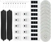 Vacuum Cleaner Accessories, Rubber Brushes, Side Brushes, Hepa Filter, Dust Bag, Mop Cloth, Compatible for Deebot X2/X2 Pro/X2 Omni, Cleaning Kit(Set d)