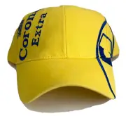 1 Dozen Corona Extra Beer Hats Caps Yellow Adjustable Hook and Loop Back
