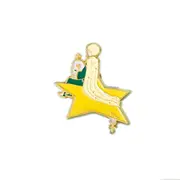 Le Petit Prince series Metal badge holder Kawaii Rose Little Fox Stamp Decorative badge