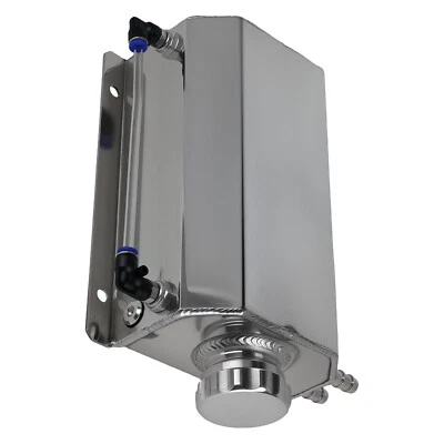Coolant Radiator Tank Reservoir Expansion Overflow Tank Universal 2L Aluminum (for: Honda)