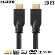 25FT HDMI Cable Cord HDTV 1080p 4K 3D PS4 XBOX BLURAY 10Gbps Deep Color HD TV