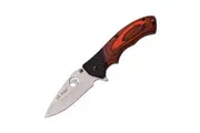 Elk Ridge Linerlock Pakkawood Folding Knife 114mm Closed Length (K-ER-566SPW)