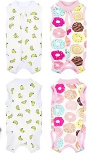 Weewooday 2 Pieces Kitten Cat Recovery Suit Soft Breathable Kitten Recovery