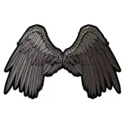 Angel Wings Large Sew On Iron On Embroidered Patch 11" x 7"