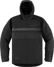 Icon PDX3, textile jacket waterproof women , color: Black , size: M