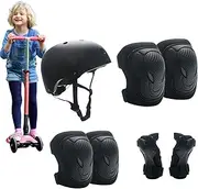 Kids Roller Skating & Cycling Protective Gear Set - Adjustable Helmet, Knee Pads, Elbow Pads, Wrist Guards | Lightweight Safety Equipment for Skateboard, Bike, Scooter, and Balance Bike