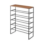 Yamazaki Tower 6-Tier Wood Top Shoe Rack