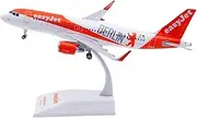 Pre-Built Model Aircraft for EasyJet A320 OE-IZQ 1:200 Diecast Model Airplane – 18cm Scale Collectible Aircraft with Stand Miniature Airplane Model