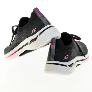 SKECHERS 女 健走鞋 運動鞋 GO WALK ARCH FIT 黑 襪套 124863BKHP 運動達人