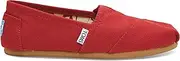 [TOMS] Women's Classic Canvas Slip-on Women's Shoes, Red, 5.5 M