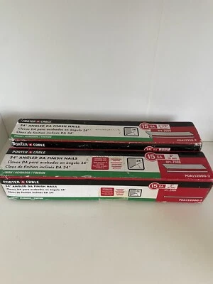 PORTER-CABLE PDA15200G 2-Inch 15-Gauge DA Angle Finish Nails 3800+ Read
